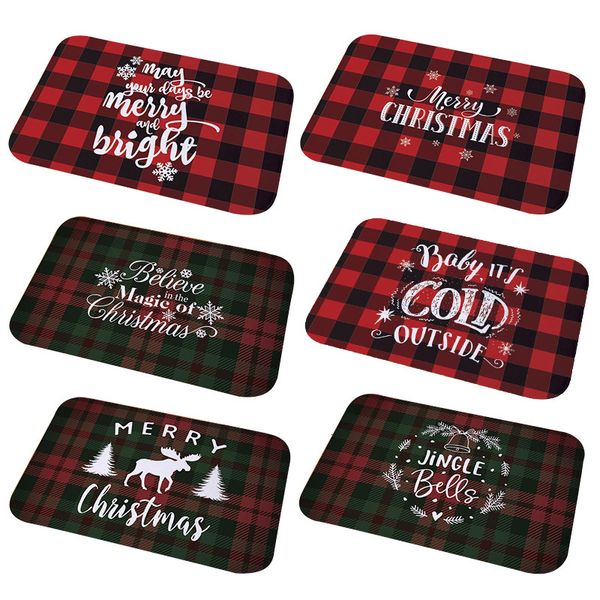 

merry mat flannel outdoor carpet christmas decorations for home xmas santa ornament navidad 2020 noel new year gifts