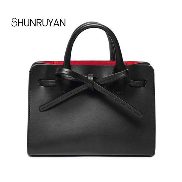 

shunruyan 2019 new split leather fashion design large capacity women bag shoulder bags casual tote handbag crossbody bags