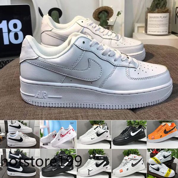 

скидка 1 dunk мужчины женщина flyline кроссовки, спорт скейтбординг ones обувь high low cut белый черный повседневные тренеры jh3uk, Black