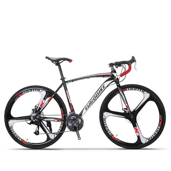 

2020 21-speed variable speed 700c road bike high carbon steel double disc brake one-wheel cross-country road bike men and women