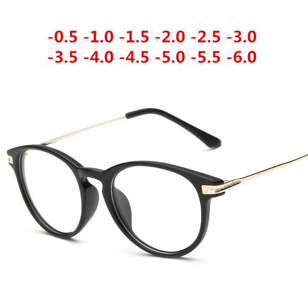 

matte black retro finished myopia glasses nearsighted diopter glasses myopia 1.0,-1.5,-2.0,-2.5,-3.0,-3.5, -4.0,~ -6.0