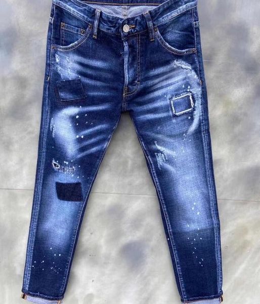 

xz700430 fashion men's jeans 2020 runway european design party style men's clothing, Blue