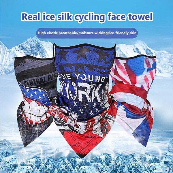 

cycling caps & masks national flag magic scarf men motorcycle balaclava head scarves outdoor windproof sports headband neck warmer bandanas, Black