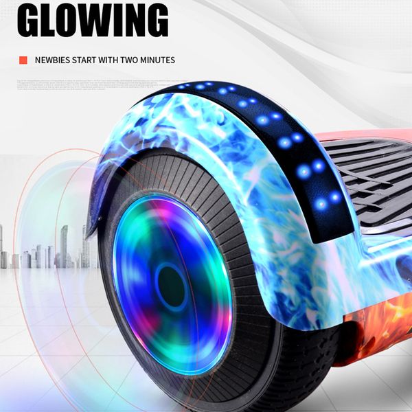 

aluminum/alloy smart balance wheel bluetooth self balancing scooter flash wheels 2 wheels self balancing scooter #45 hoverboard skateboard