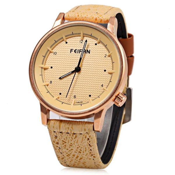 

fashion men watches pu leather quartz new clock women men wristwatch, Slivery;brown