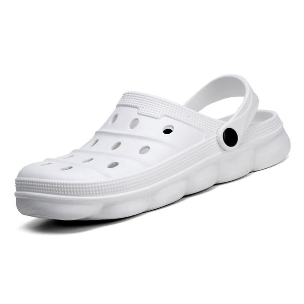 

crocse sandals summer men's garden casual eva slippers fashion hole shoes soft bottom for male lightly men sandals 2020, Black