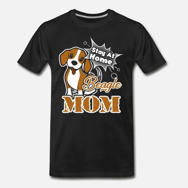 

бигль мама рубашка тенниски мужчин печати хлопка вокруг шеи остудить сумасшедшая basic summer style прохладную рубашку