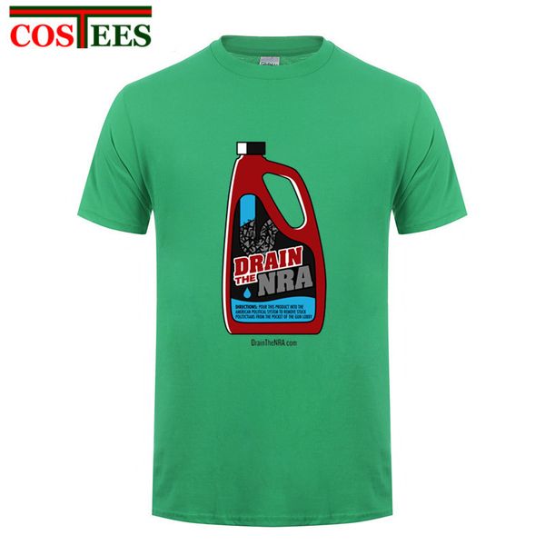 

casual fashion drain(o) the nra t shirts men drain the nra t-shirt homme funny castrol design tshirt leisure boyfriend tee shirt