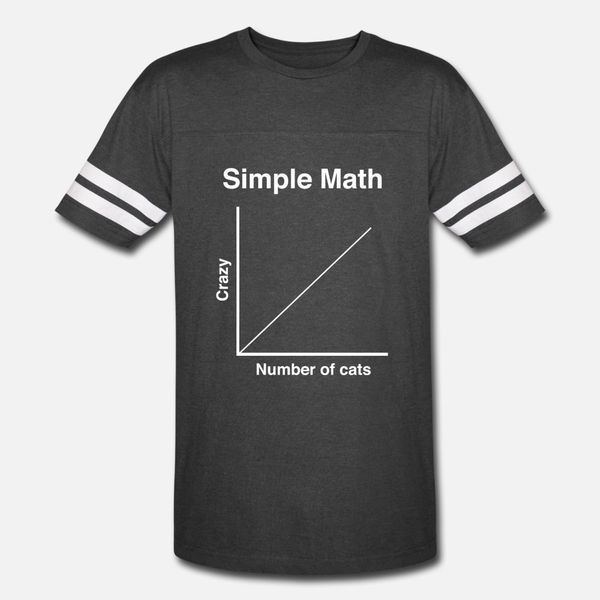 

cat simple math chart of number of cats and h t shirt men knitted cotton round collar letter loose humor summer style trend shirt