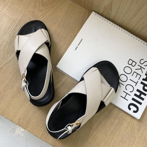 

2020 summer comfort shoes for women roman sandals wedge cross strappy heels suit female beige open toe ladies comfort, Black