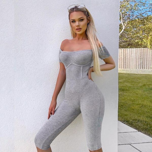 

color womens jumpsuits scoop neck skinny rompers short sleeve casual jumpsuits women designer clothes natural, Black;white