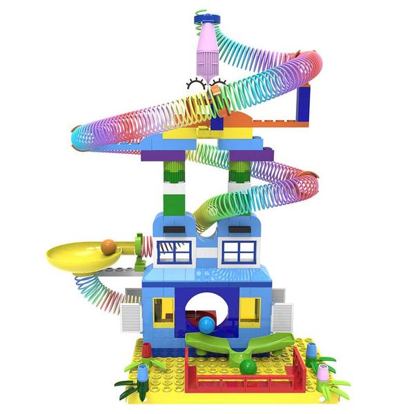 

блоки пластиковые maze подарки трек воронка соберите diy слайд игрушки 3years строительство детские блоки кирпичи дети marble run игрушки дл