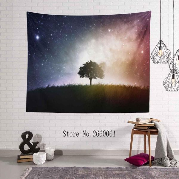 

new planet with rings in deep space tapestry hanging cloth tablecloth picnic mat outdoor wall art home decoration shawl taa464