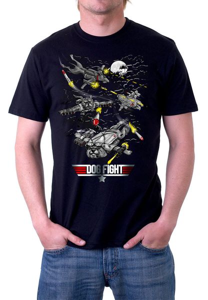 

tee shirt for men o-neck male printed men's short-sleeved fashion dog fight wars fighter jet planes plane t shirt