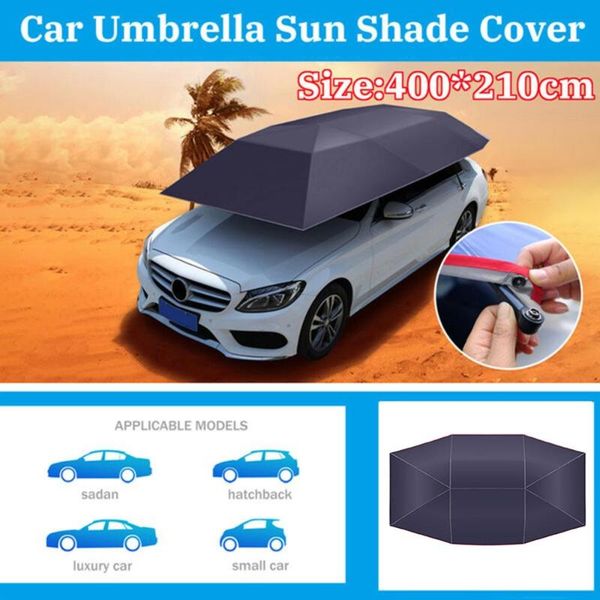 

4x2.1m car umbrella sun shade cover outdoor car vehicle tent cover oxford cloth covers without bracket styling universal l15
