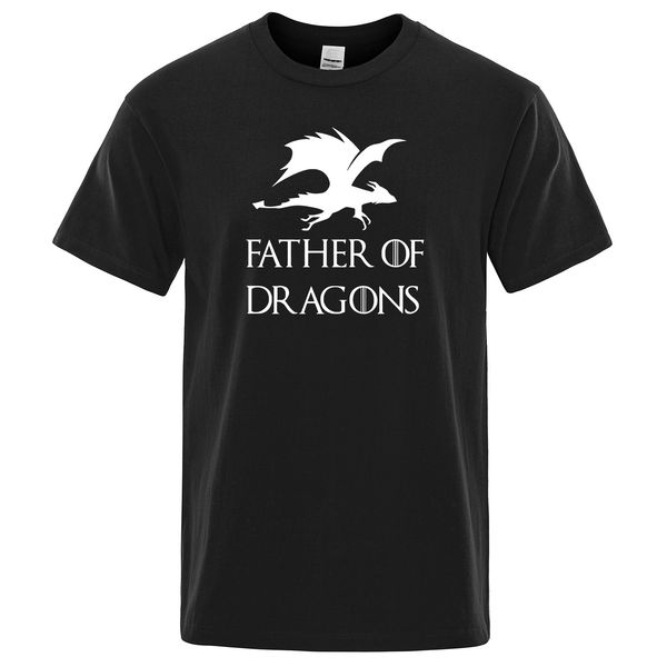 

персонализированный tshirt папа shirt отец драконов отцы дня подарки мужчина мода тенниски хлопок с коротким рукавом мужской streetwear