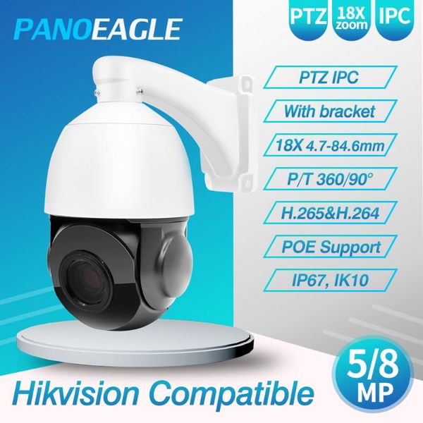 

panoeagel ptz ip-камера 5mp 8mp 18x-30x zoom водонепроницаемой мини speed ​​dome открытого ик 50m h.265 cctv камера безопасность onvif опове