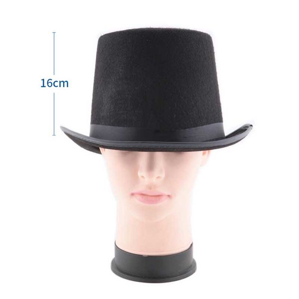 

Traditional Felt Hat Magic Magician Caps Hats Halloween Party Costume Props Supplies EIG88