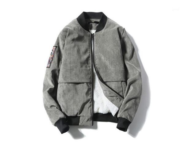 

size outerwear male clothing mens designer jacket coat autumn winter stand collar teenager baseball uniform plus, Black;brown