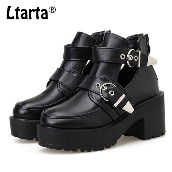 

ltarta autumn winter new classic thick thick with waterproof platform high heel boots women shoes boots, Black