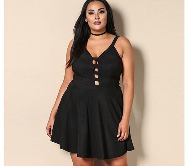 

hollow out strapless sleeveless female clothing night club style casual clothing plus size women summer dresses backless, Black;gray