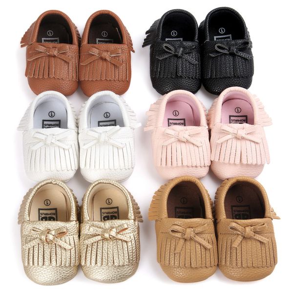 

детская обувь малыши новорожденных кисточек bowknot 0-2 лет мальчик девочка младенец хлопок soft sole нескользящей первый уолкер шпаргалка о