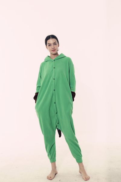 

autumn winter cartoon flannel cute cow mascot cartoon animal one-piece pajamas kigurumi pajamas sleepwear, Red;yellow