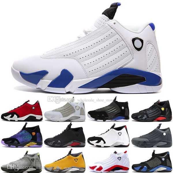 

new gym red last sblack toe 14 14s dmp chartreuse mens basketball shoes doernbecher thunder red suede men sports designer sneakers, Black