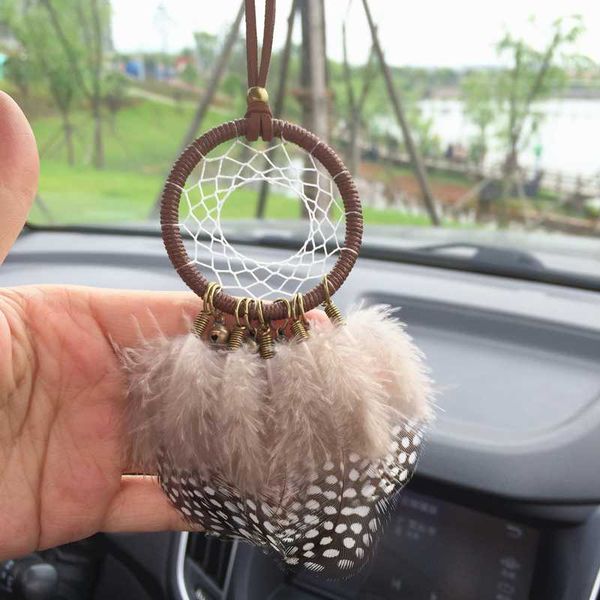 

new fashion car accessories dream catcher feather pendant car decor