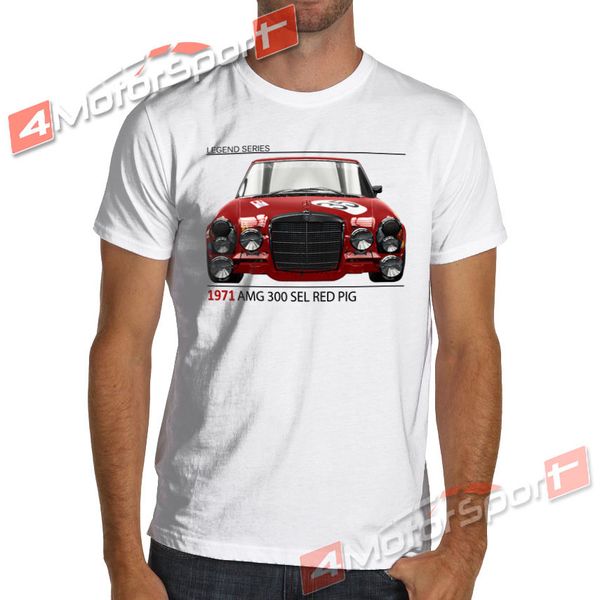 

2019 new fashion cool tee shirt 1971 german car fans 300 sel red rally car racings t-shirt custom t-shirt