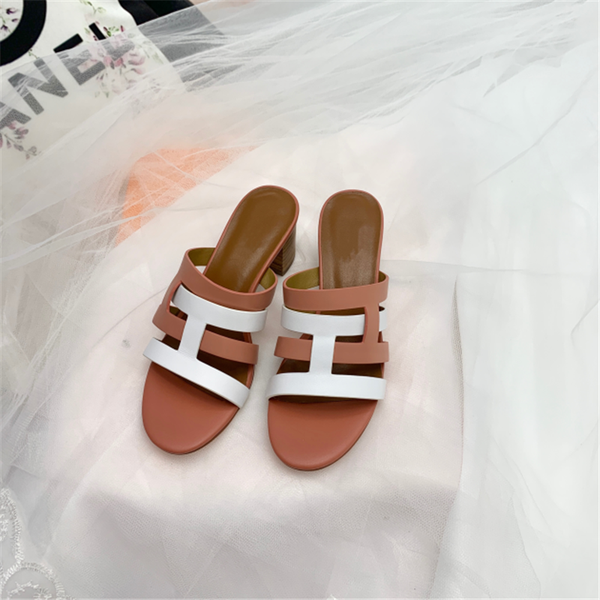 

2020 fashion color striped women patchwork mules shoes runway open toe summer slippers ladies sandals midels heels slides shoes, Black