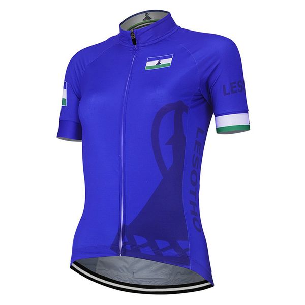 

лесото синий новый летний велоспорт джерси женщины customized велосипед дорога mountain race короткие топы велоспорт одежда дышащая, Black;red