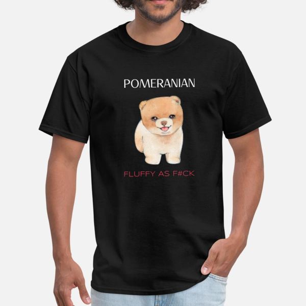 

pomeranian teddy bear fluffy girlfriend t shirt men character 100% cotton euro size s-3xl solid color gift casual spring pattern shirt