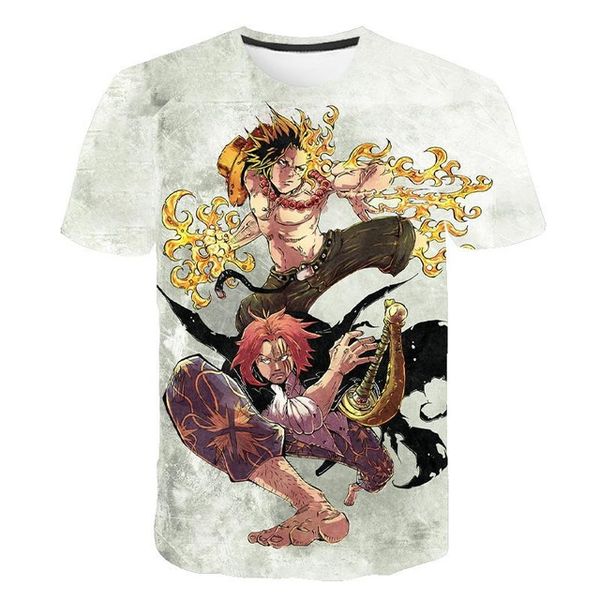 

luffy one piece 3d print shirts comics plus size harajuku men clothing