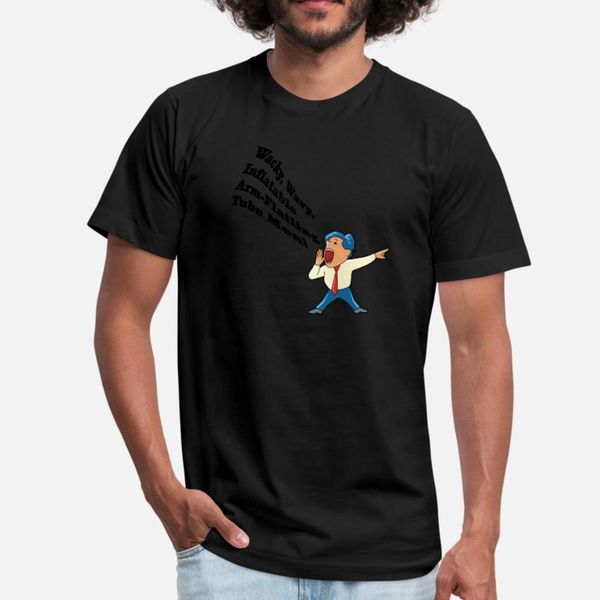 

wacky wavy design t shirt men create cotton round collar letter graphic basic spring autumn vintage shirt
