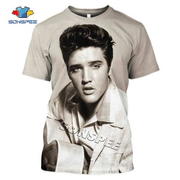 

elvis presley the king men summer homme pullover 3d print shirts aesthetic graphic funny men clothing