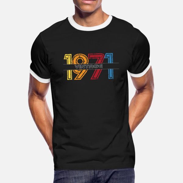 

vintage 1971 men women t shirt men character cotton crew neck letters gift comfortable summer style formal shirt