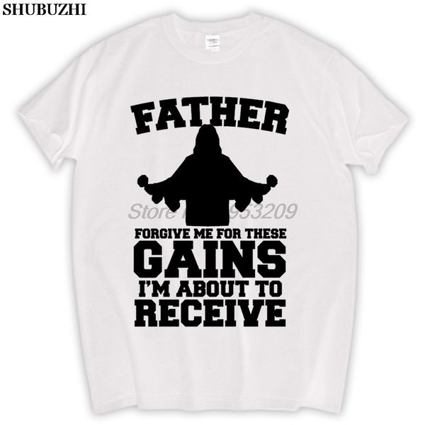 

father forgive me these gains men t shirt jesus no pain no gain workout tees