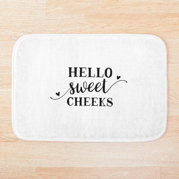 

bath mats hello sweet cheeks mat hallway carpets anti-slip floor animals outdoor rugs front door