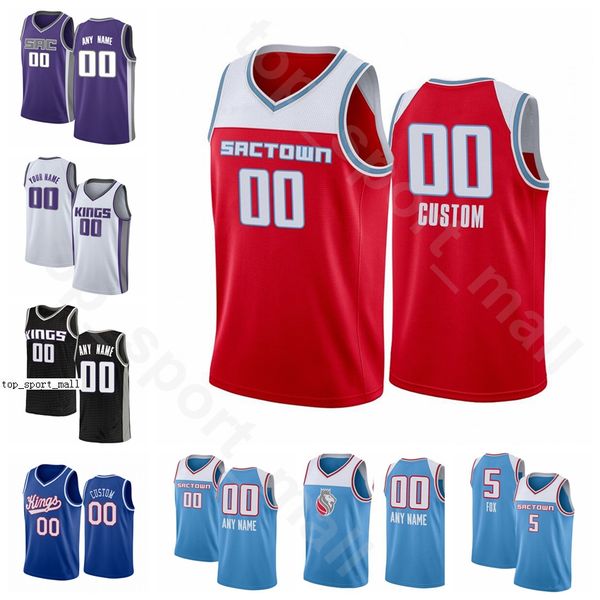 

печать экрана баскетбол бадди хилд трикотажные deaaron fox харрисон барнс богдан богданович неманья белица ричаун холмс мужчины женщины дети, Black;red