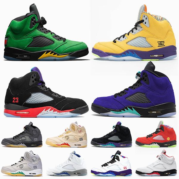 

2021 oregon ducks jumpman 5 what the 5 alternate grape 5s mens womens basketball shoes sail metallic silver trainers sneakers