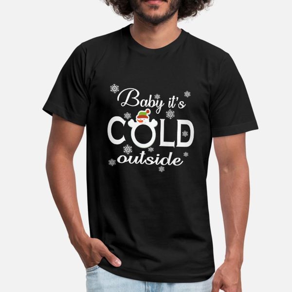 

baby it s cold outside t shirt men customized short sleeve o-neck trend anti-wrinkle casual spring trend shirt