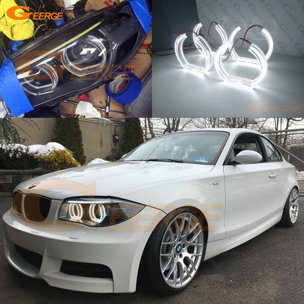 

превосходное качество ультра яркий dtm стиль привело angel eyes ореол кольца стиль drl автомобиля для 1-й серии e82 e88 e87 e81