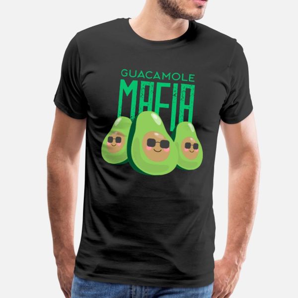 

guacamole mafia avocado dip spread mexico salad t shirt men printing 100% cotton s-xxxl costume fit humor summer pictures shirt