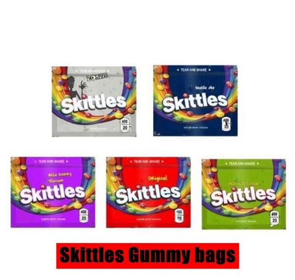

candy sour skittles zipper medicated empty new storage 400mg retail edibles package bag rainbow pouch packaging warheads bdegarden qieqh