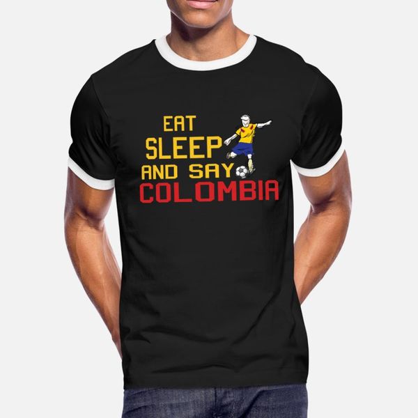 

colombia wins present t shirt men character cotton euro size s-3xl cool loose funny summer formal shirt, White;black