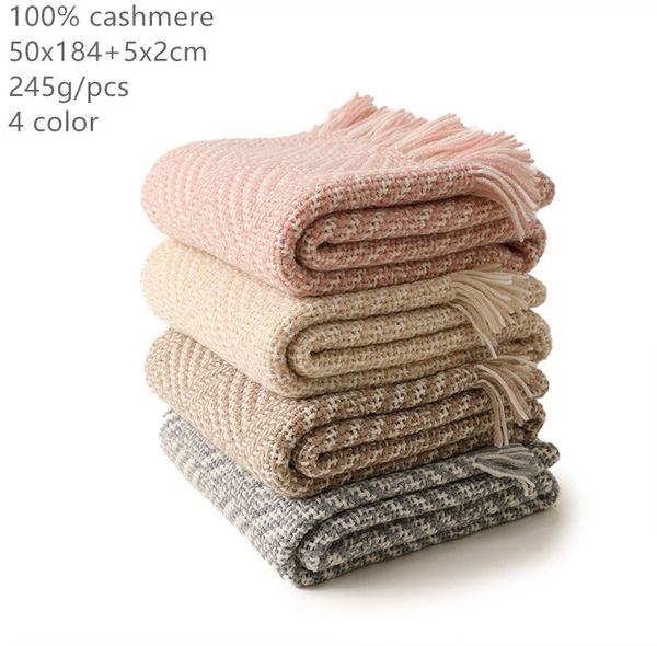

naizaiga 100% cashmere yarn-dyed warm color cloak beige camel solid color matching pure blanket shawl female scarf ,sn256, Blue;gray