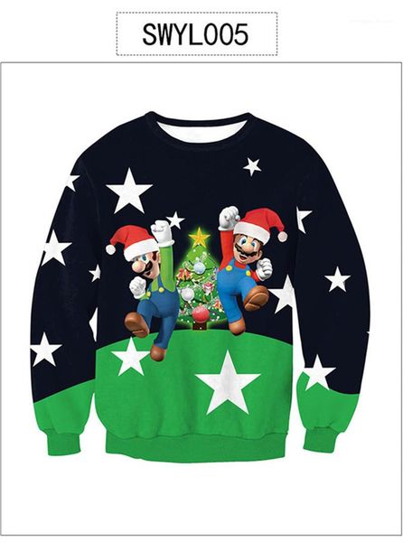 

autumn pullover cute christmas hoodies women contrast color long sleeve sweatshirts woman o neck hoodies girls spring and, Black