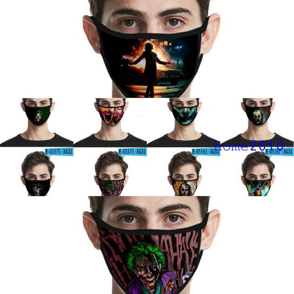 

printed motorcycle costumes face prin for designer joker cosplay halloween masks bandanas 3d roock mask printing xqftg