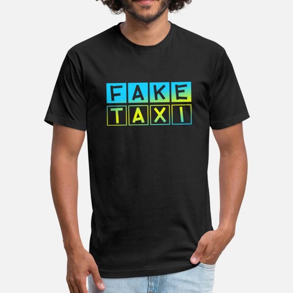 

fake taxi 17 color edition t shirt men customize short sleeve euro size s-3xl formal loose fashion summer style slim shirt